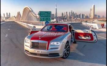 Silver Grey Rolls Royce Wraith, 2020 for rent in Dubai