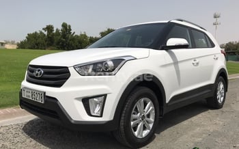White Hyundai Creta, 2017 for rent in Dubai