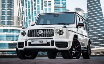 白色 Mercedes-Benz G63 Edition One, 2019 迪拜汽车租凭