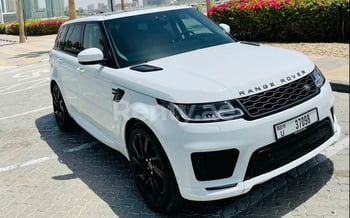 White Range Rover Sport S, 2020 for rent in Dubai