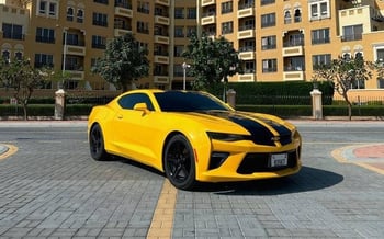 Yellow Chevrolet Camaro, 2019 for rent in Dubai