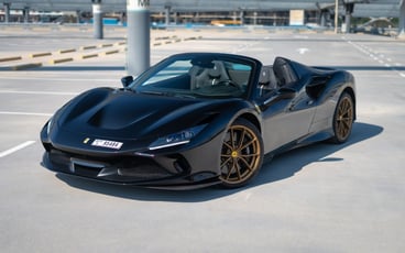 Ferrari F8 Tributo Spider (Black), 2023 hourly rental in Dubai