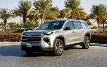 Hiring Chevrolet Traverse (Grey), 2025 in Abu Dhabi