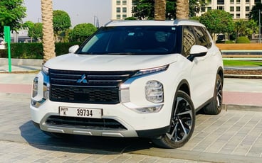 Hiring Mitsubishi Outlander (White), 2024 in Abu Dhabi