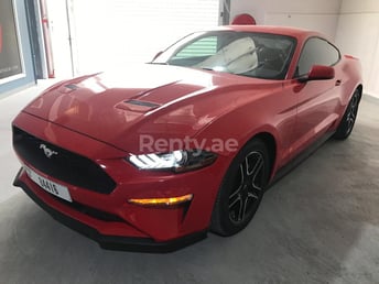 Ford Mustang (Red), 2019 for rent in Dubai