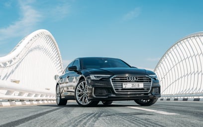 Audi A6 S-line (Black), 2021 for rent in Abu-Dhabi