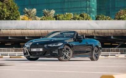 BMW 430i cabrio (Negro), 2023 para alquiler en Abu-Dhabi