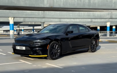 Dodge Charger (Black), 2023 for rent in Abu-Dhabi