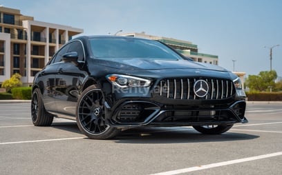 Mercedes CLA250 with 45kit (Black), 2021 for rent in Abu-Dhabi
