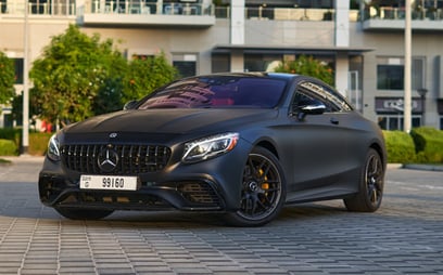 Mercedes S 580 Coupe (Black), 2021 for rent in Sharjah