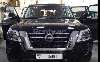 إيجار Nissan Patrol  V6 Titanium (أسود), 2021 في دبي