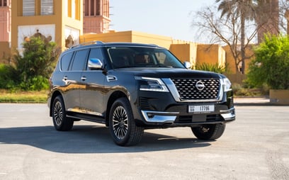 Nissan Patrol Platinum (Black), 2024 for rent in Dubai