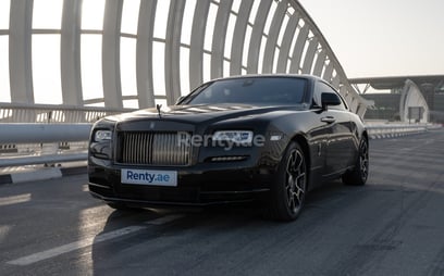 Rolls Royce Wraith Black Badge (Negro), 2019 alquiler por horas en Dubai