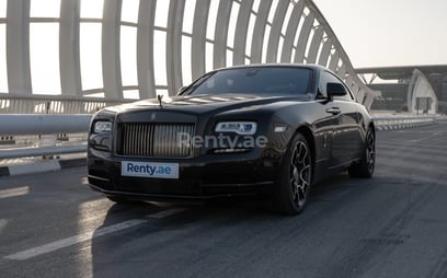 Rolls Royce Wraith Black Badge (Negro), 2018 para alquiler en Abu-Dhabi