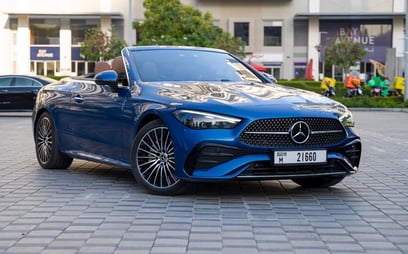 Mercedes CLE 200 AMG cabriolet/convertible (Blue), 2024 for rent in Abu Dhabi