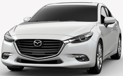 Mazda 3 (Reines Weiß), 2019  zur Miete in Dubai