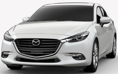 Mazda 3 (Blanc Brillant), 2019 à louer à Sharjah
