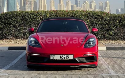 Porsche Boxster GTS (Rojo oscuro), 2019 para alquiler en Dubai