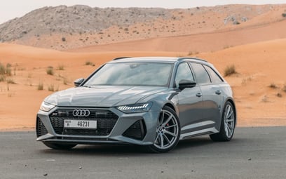 Audi RS6 (Grey), 2023 for rent in Dubai