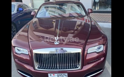 Rolls Royce Wraith (Maroon), 2019 for rent in Dubai