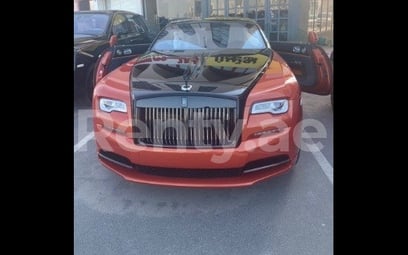 Rolls Royce Wraith- Black Badge (Orange), 2019 for rent in Abu-Dhabi