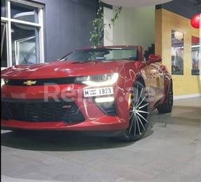 Chevrolet Camaro Convertible V8 (Red), 2017 for rent in Dubai
