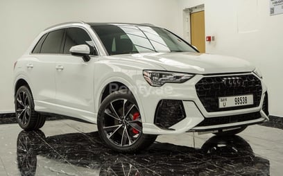 2021 Audi Q3 with RS3 bodykit (White Gray), 2021 for rent in Dubai