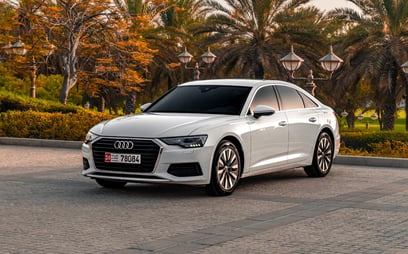 Audi A6 (Белый), 2022 для аренды в Абу-Даби