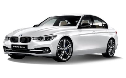 BMW 318 (White), 2019 for rent in Sharjah