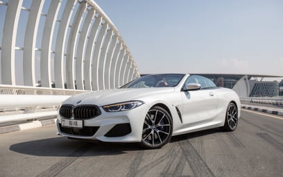 BMW 840i cabrio (White), 2021 for rent in Abu-Dhabi