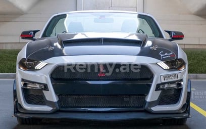 Ford Mustang Eco-boost (White), 2019 for rent in Dubai