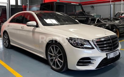 Mercedes S Class (White), 2019 for rent in Sharjah
