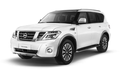 Nissan Patrol V8 four wheel drive (White), 2020 for rent in Dubai
