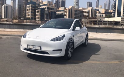 Tesla Model Y Long Range (White), 2022 for rent in Ras Al Khaimah