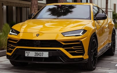 在迪拜 租 Lamborghini Urus (黄色), 2019