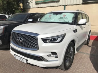 Infiniti QX80 (White), 2019 for rent in Dubai