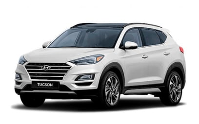 Hyundai Tucson (white Gray), 2018 for rent in Sharjah