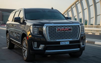 GMC Denali XL ,Top-of-the-line (Black), 2021 for rent in Abu-Dhabi