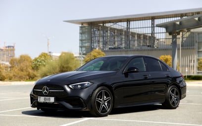 Mercedes C200 (Black), 2022 for rent in Dubai