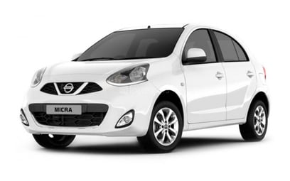 Nissan Micra (White), 2019 for rent in Sharjah