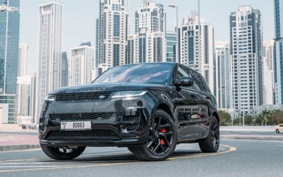 Range Rover Sport NEW SHAPE (Black), 2023 for rent in Ras Al Khaimah