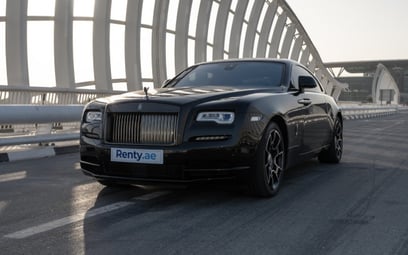 Rolls Royce Wraith Black Badge (Black), 2018 for rent in Abu-Dhabi