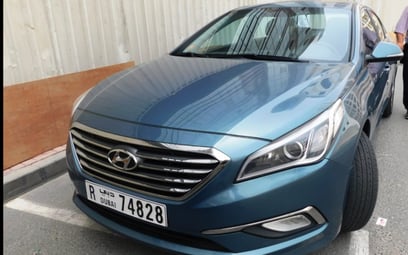 Hyundai Sonata (Blue), 2015 for rent in Dubai