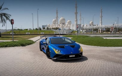 Lamborghini Huracan STO (Blue), 2022 for rent in Dubai