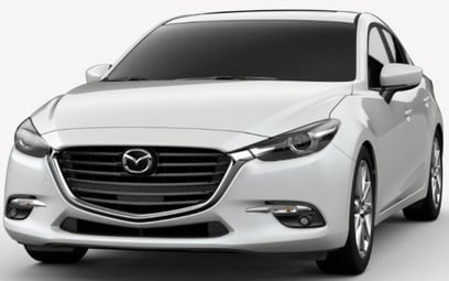 Mazda 3 (Bright White), 2019 for rent in Sharjah