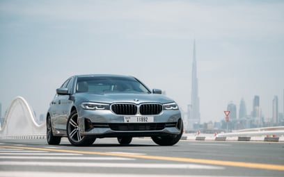 BMW 520i (Dark Grey), 2021 - leasing offers in Dubai