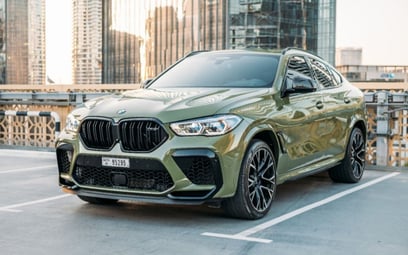 BMW X6 M Competition (Green), 2021 for rent in Sharjah