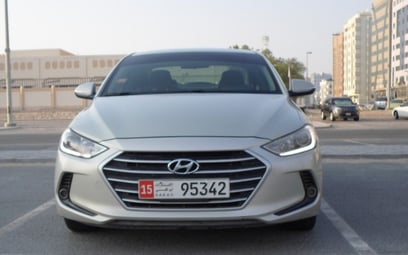 Hyundai Elantra (Silver), 2017 for rent in Abu-Dhabi