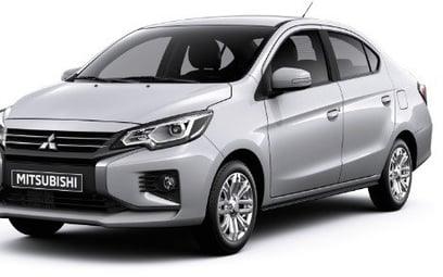 Mitsubishi Attrage (Silver), 2022 for rent in Dubai