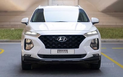 Hyundai Santa Fe (Белый), 2019 для аренды в Дубай